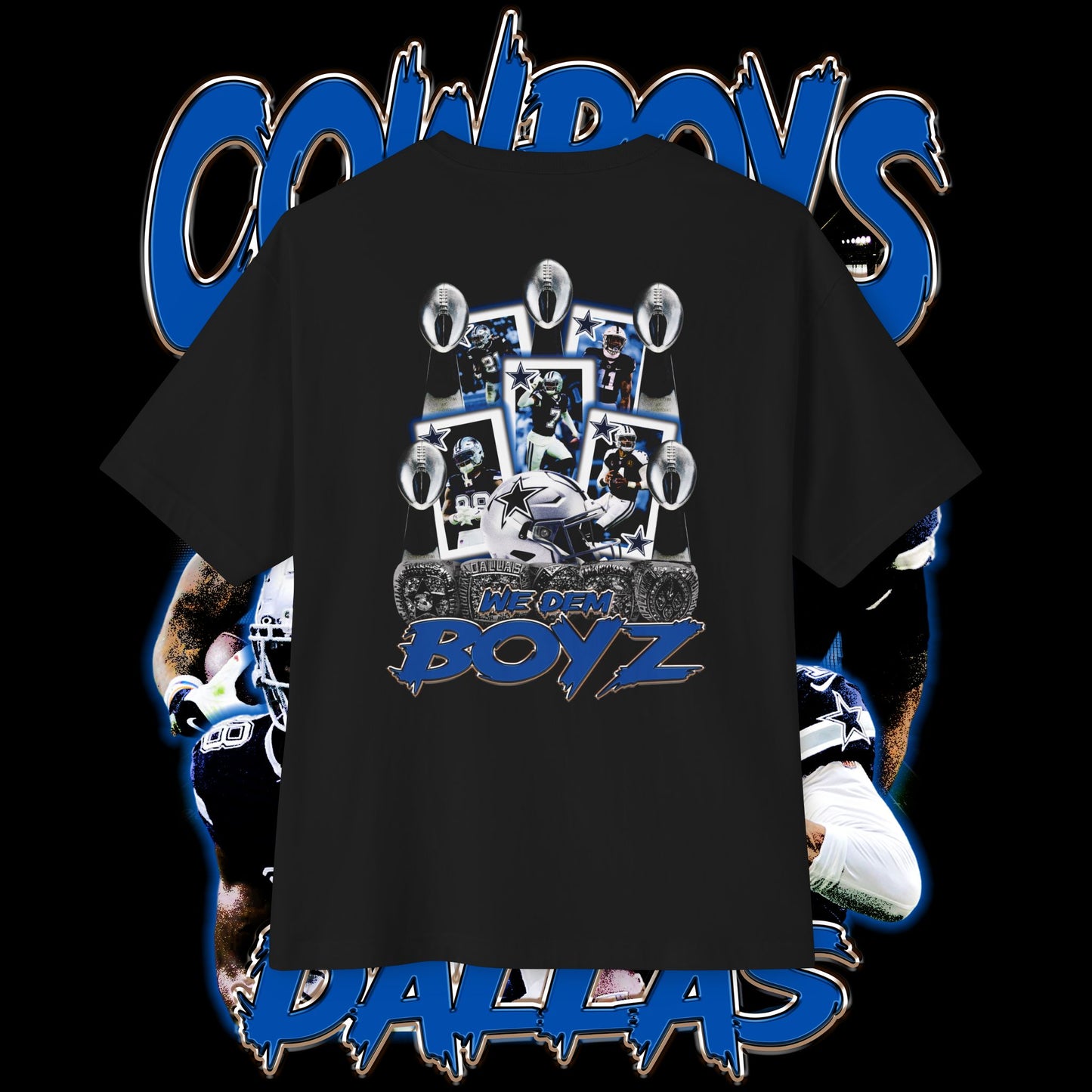 Dallas "We Dem Boyz" Cowboys Inspired Retro Tee